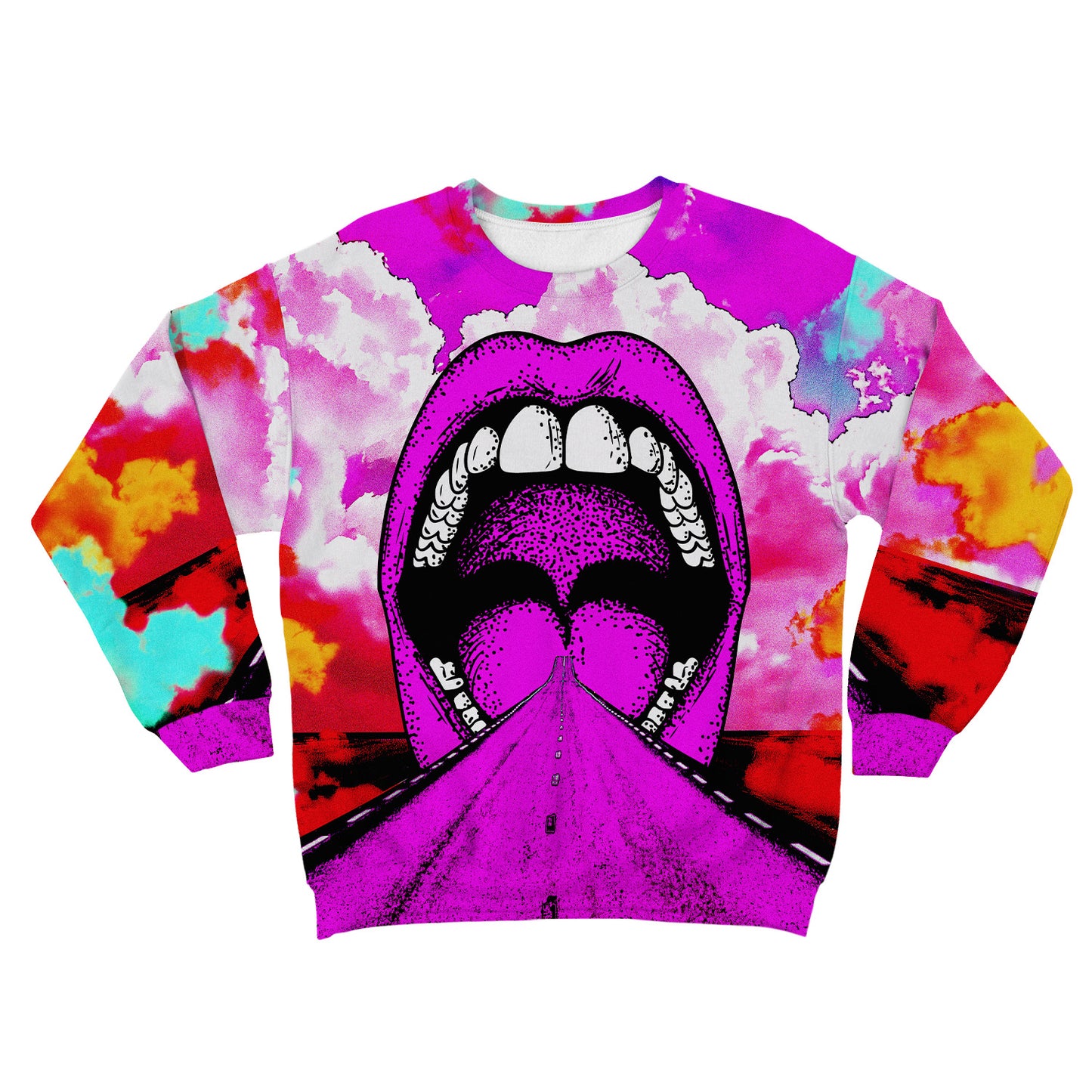 Into My Mouth All Over Print Unisex Sweatshirt