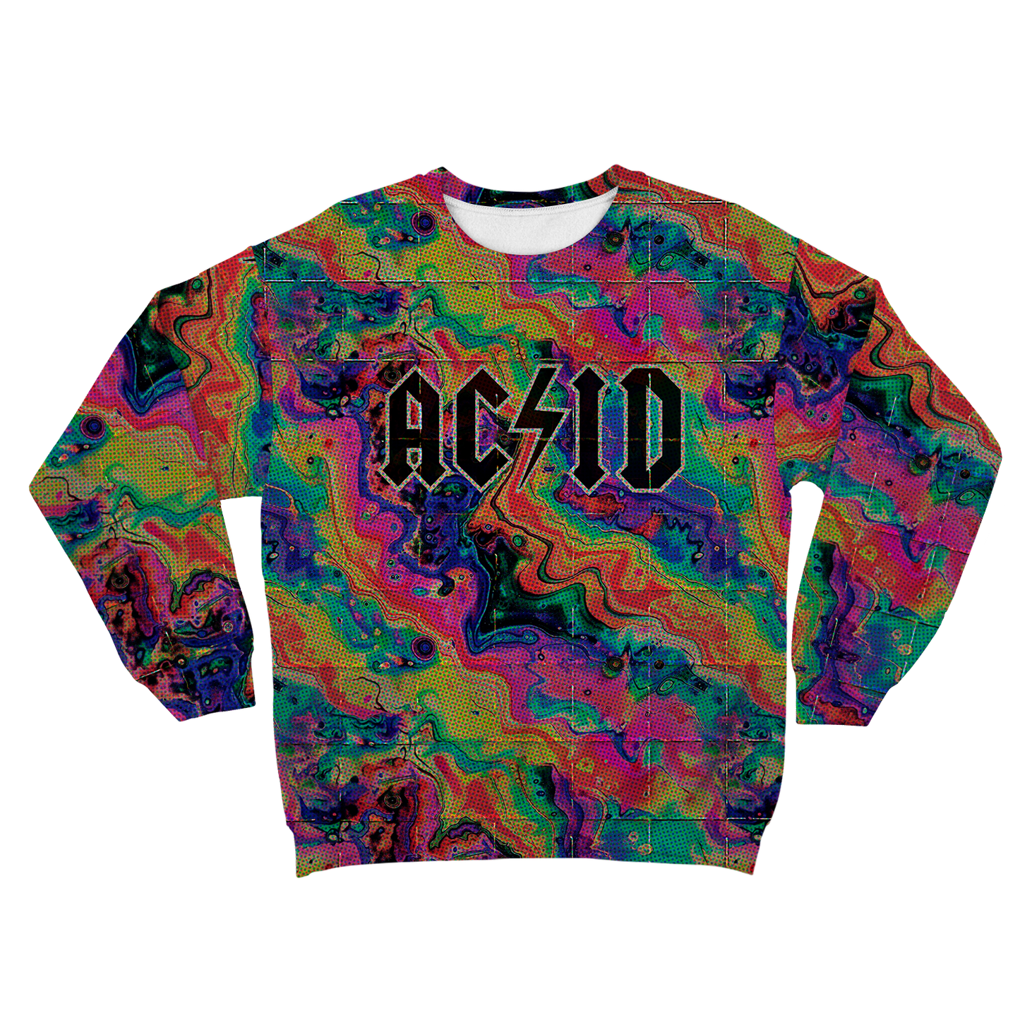 Acid Melt All Over Print Unisex Sweatshirt