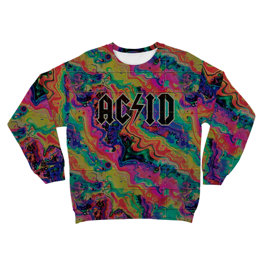 Acid Melt All Over Print Unisex Sweatshirt