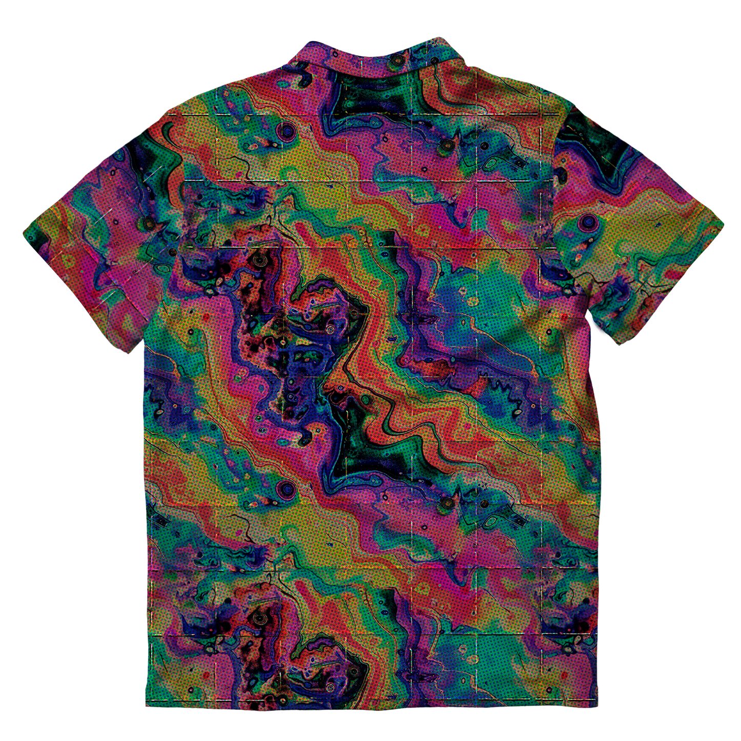 Acid Melt All Over Print Men's Polo Shirt