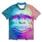 Neon Glowing Monkey All Over Print Men's Polo Shirt