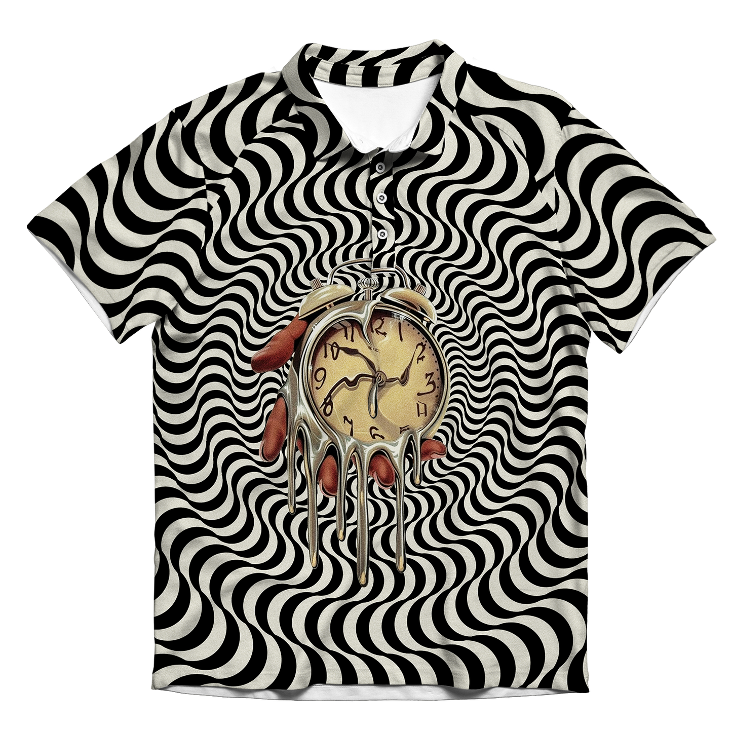 Time Is An Illusion All Over Print Men's Polo Shirt