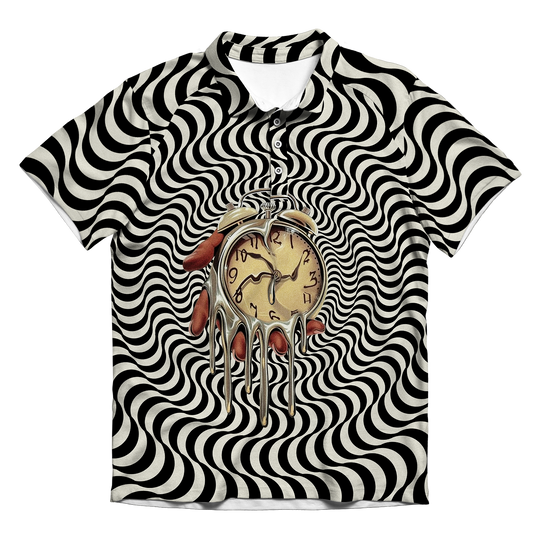 Time Is An Illusion All Over Print Men's Polo Shirt