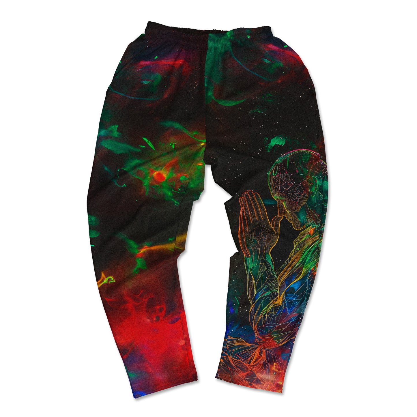 Prayer All Over Print Muscle Pants