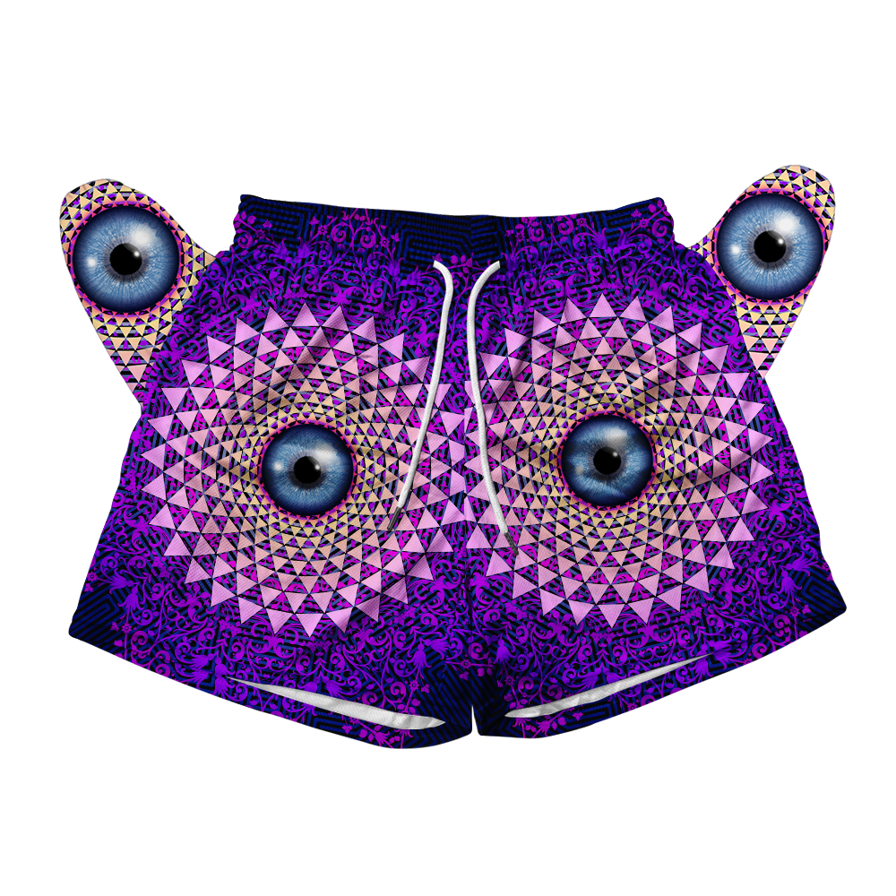 Psi~ Eye All Over Print Men's Mesh Shorts