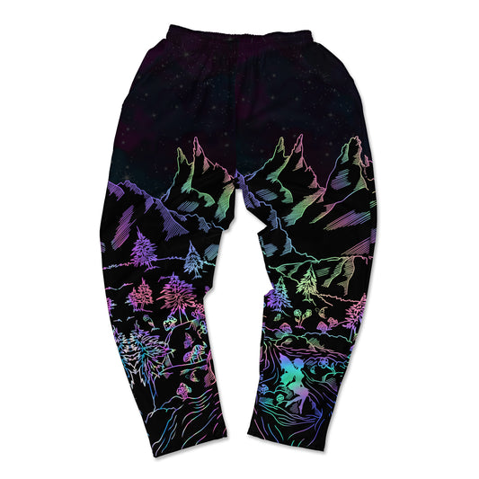 Psi~ World All Over Print Muscle Pants