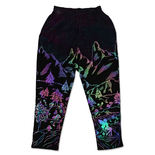 Psi~ World All Over Print Muscle Pants