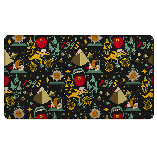 Bicycle Day Pattern Rubber Door Mat