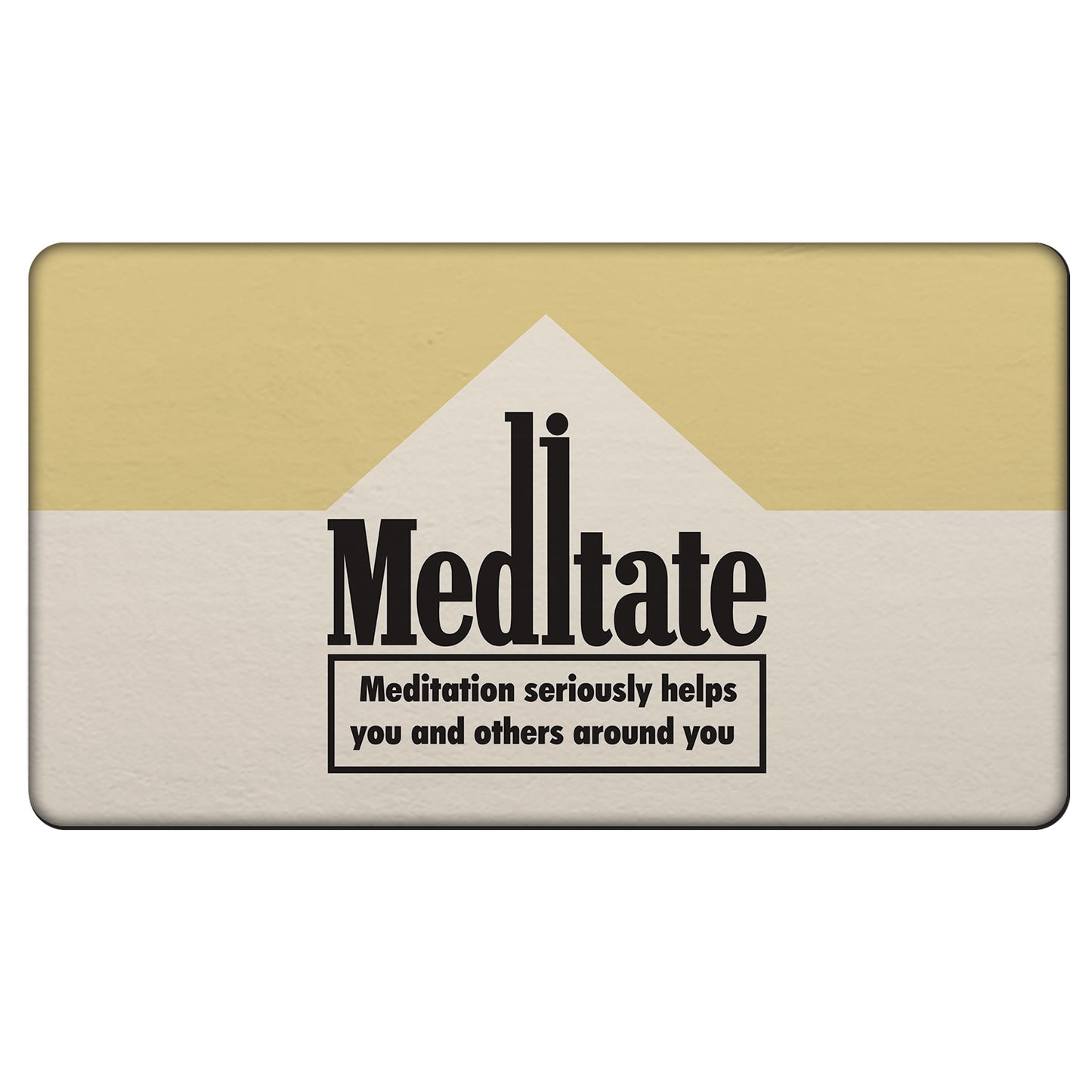 Meditate Rubber Door Mat