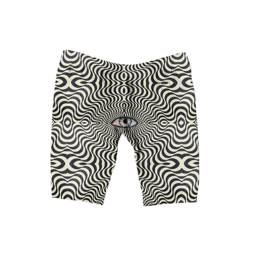 Hypnotic Eye All Over Print Women's Ribbed Shorts