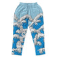 Retro Waves All Over Print Muscle Pants