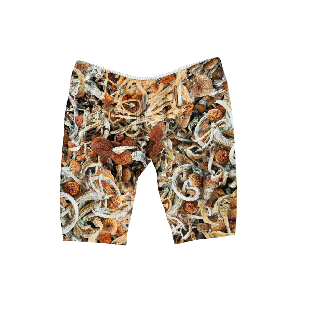 Psi~ Is My Friend All Over Print Women's Ribbed Shorts 