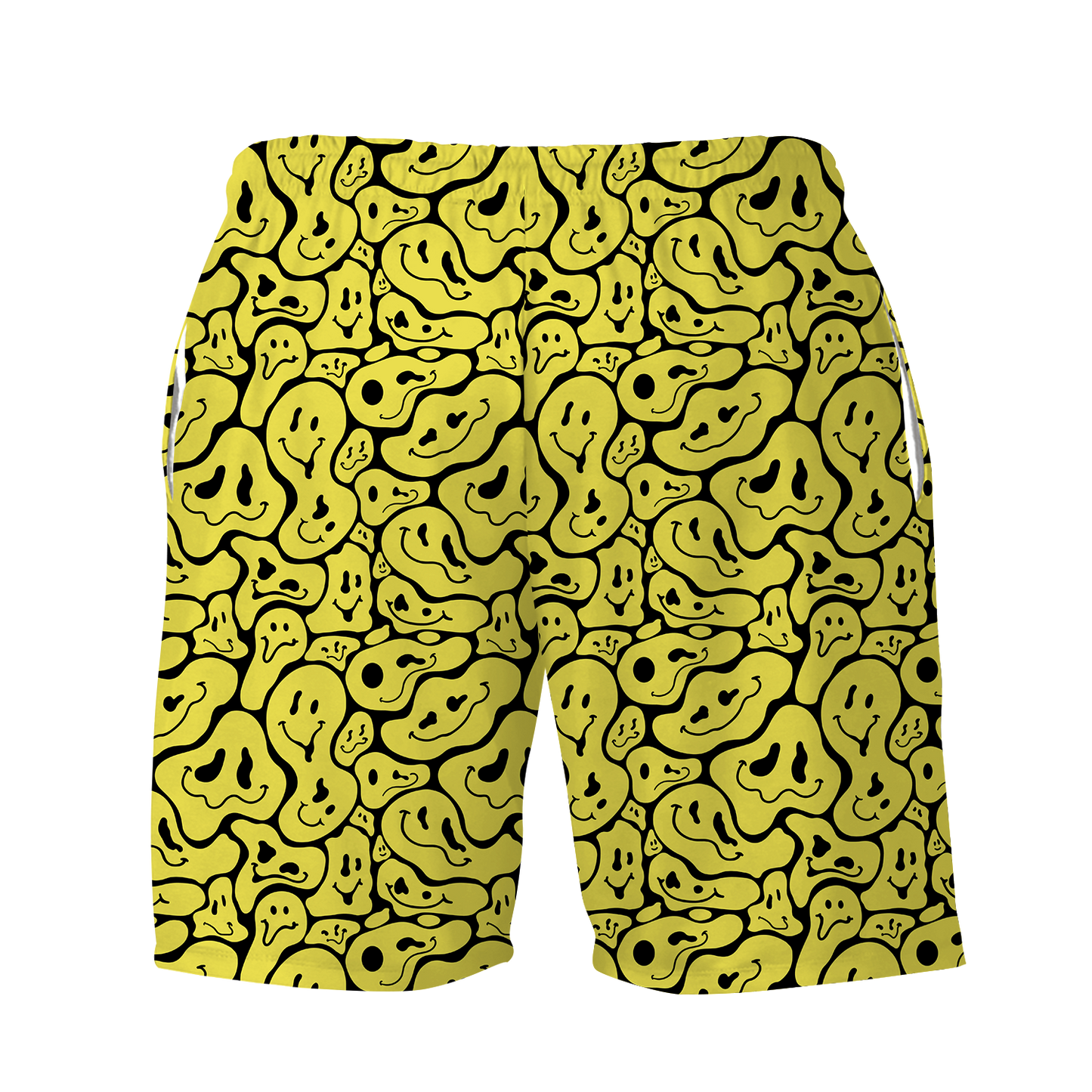 Trippy Smiley Faces All Over Print Men's Shorts