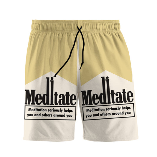 Meditate All Over Print Men's Shorts