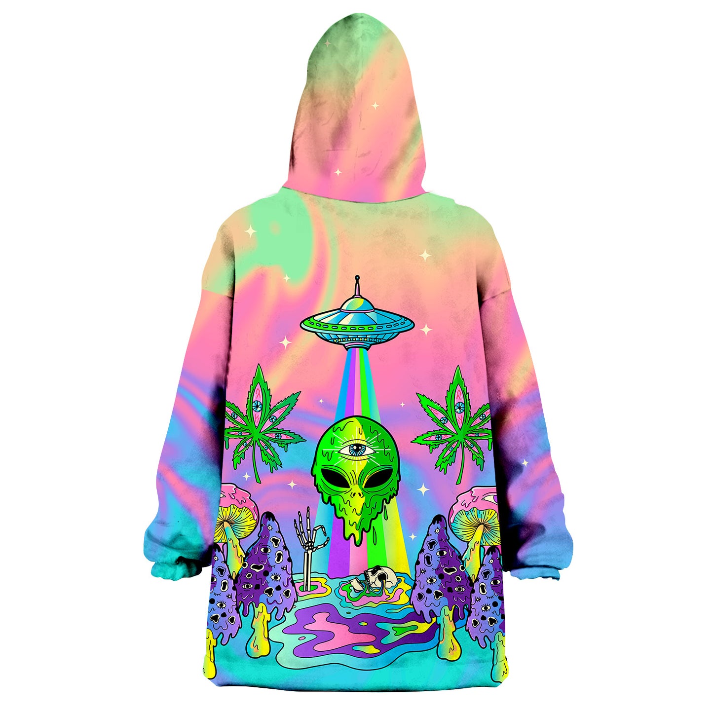 Psyc Trip All Over Print Wearable Blanket Hoodie