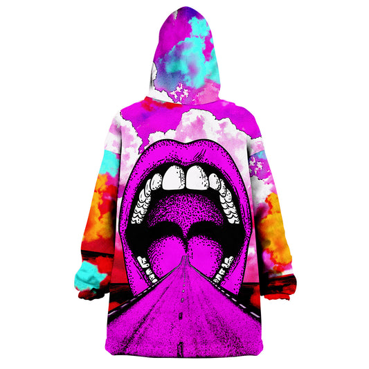 Into My Mouth All Over Print Wearable Blanket Hoodie