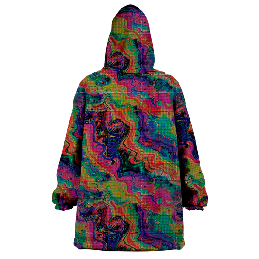 Acid Melt All Over Print Wearable Blanket Hoodie