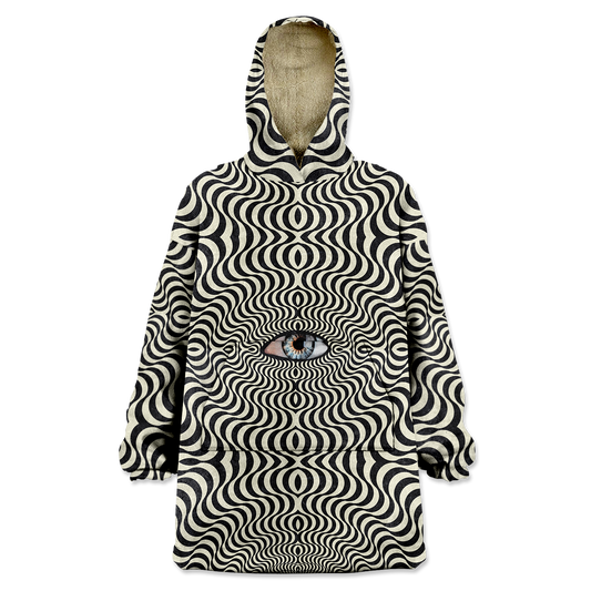 Hypnotic Eye All Over Print Wearable Blanket Hoodie