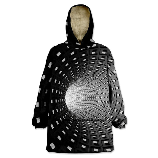Optical Illusion All Over Print Wearable Blanket Hoodie