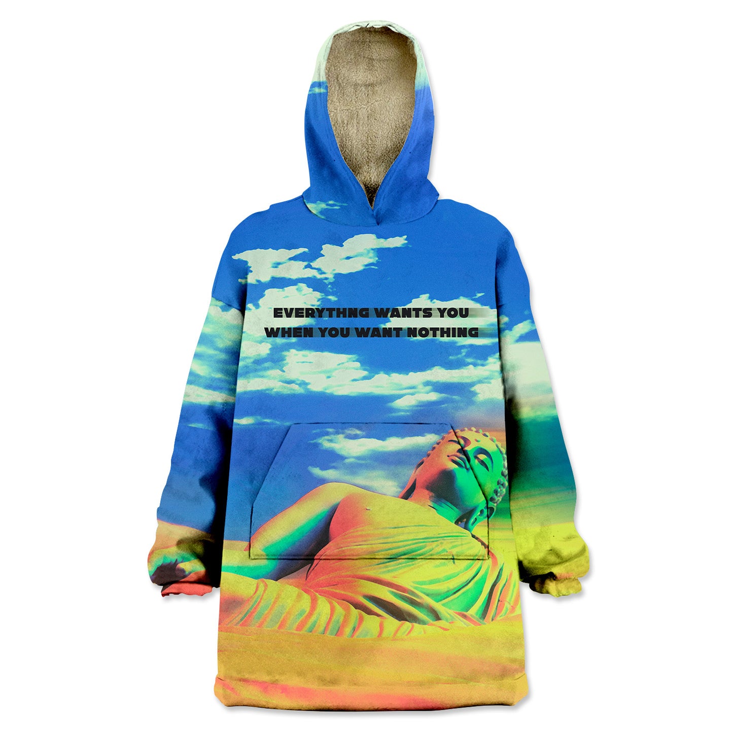 Everything Wants You All Over Print Wearable Blanket Hoodie