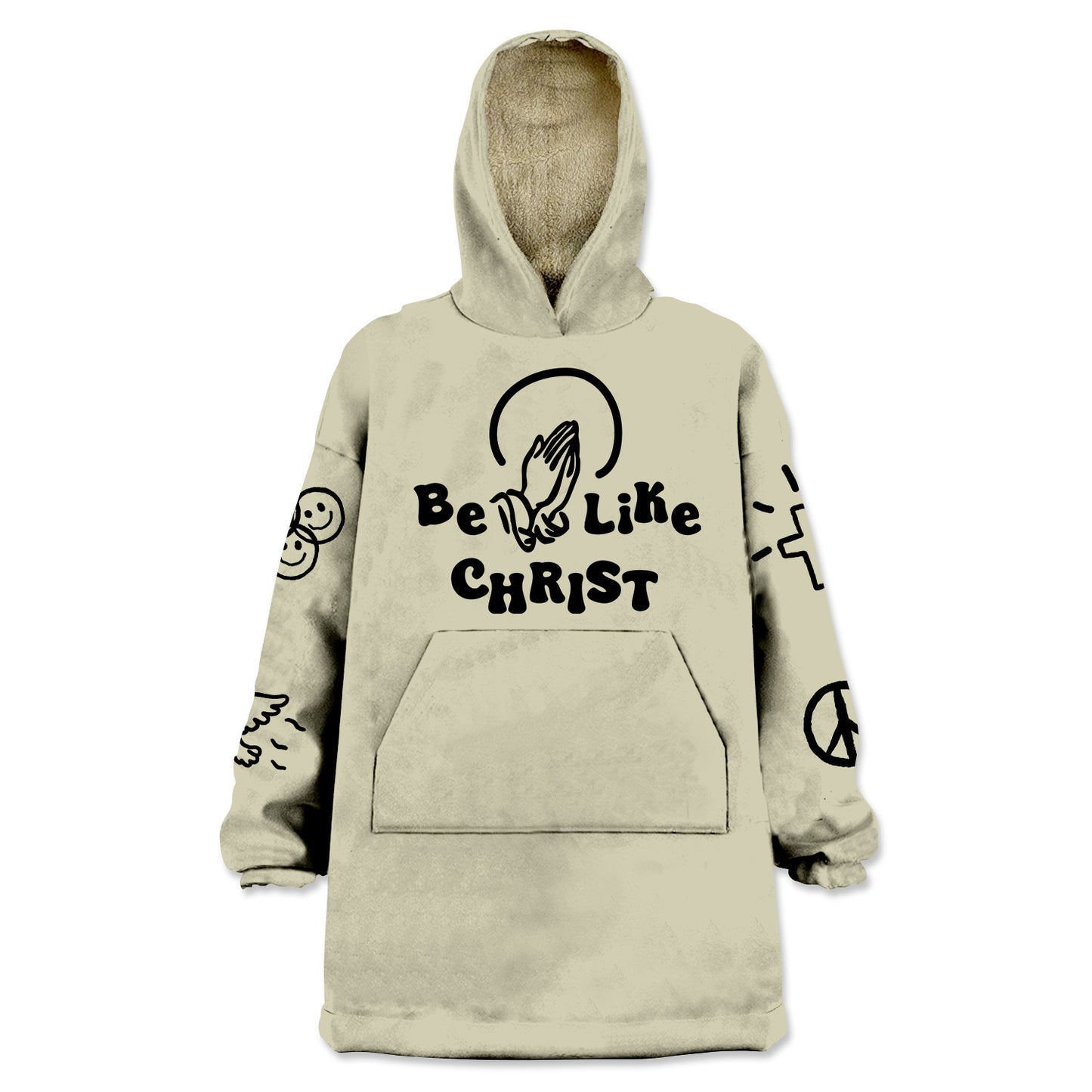 Be Like Christ All Over Print Wearable Blanket Hoodie