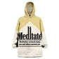 Meditate All Over Print Wearable Blanket Hoodie