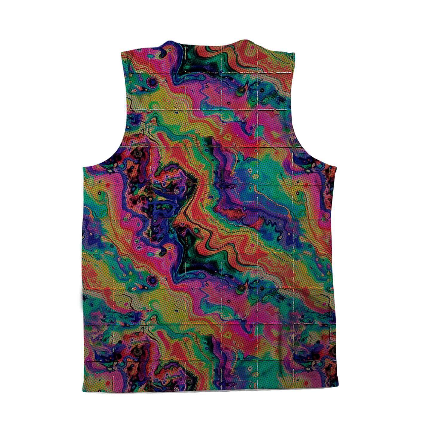 Acid Melt All Over Print Sleeveless Tee