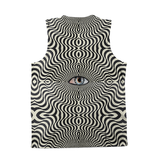 Hypnotic Eye All Over Print Sleeveless Tee