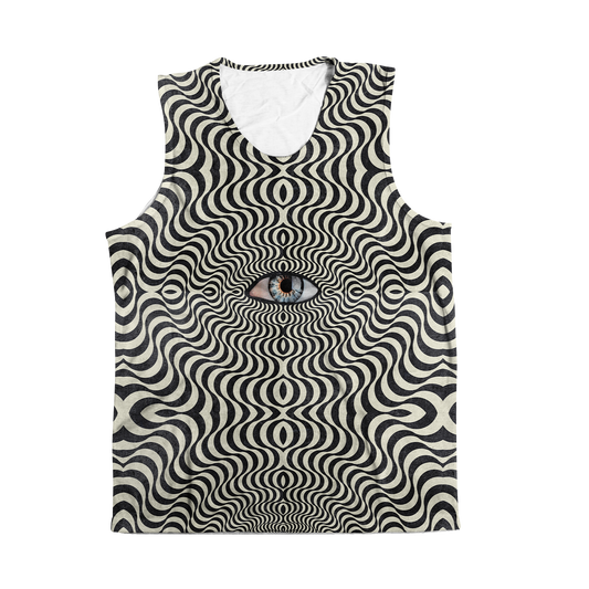 Hypnotic Eye All Over Print Sleeveless Tee