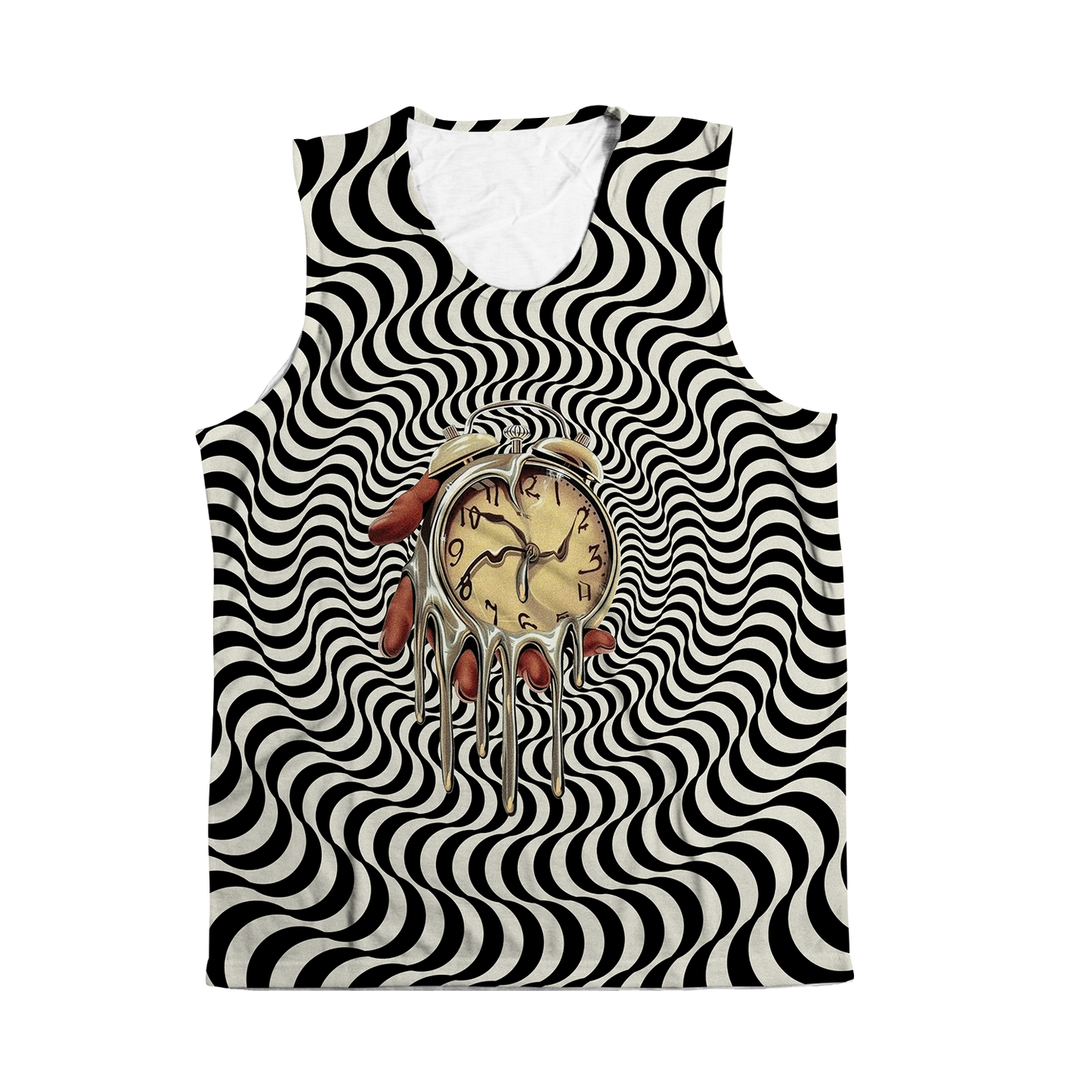 Time Is An Illusion All Over Print Sleeveless Tee