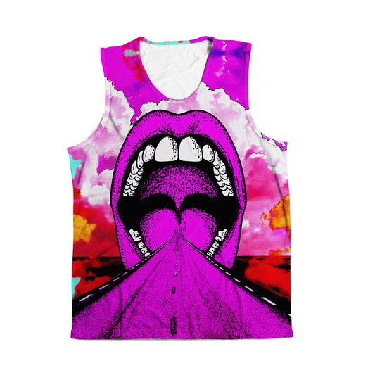 Into My Mouth All Over Print Sleeveless Tee