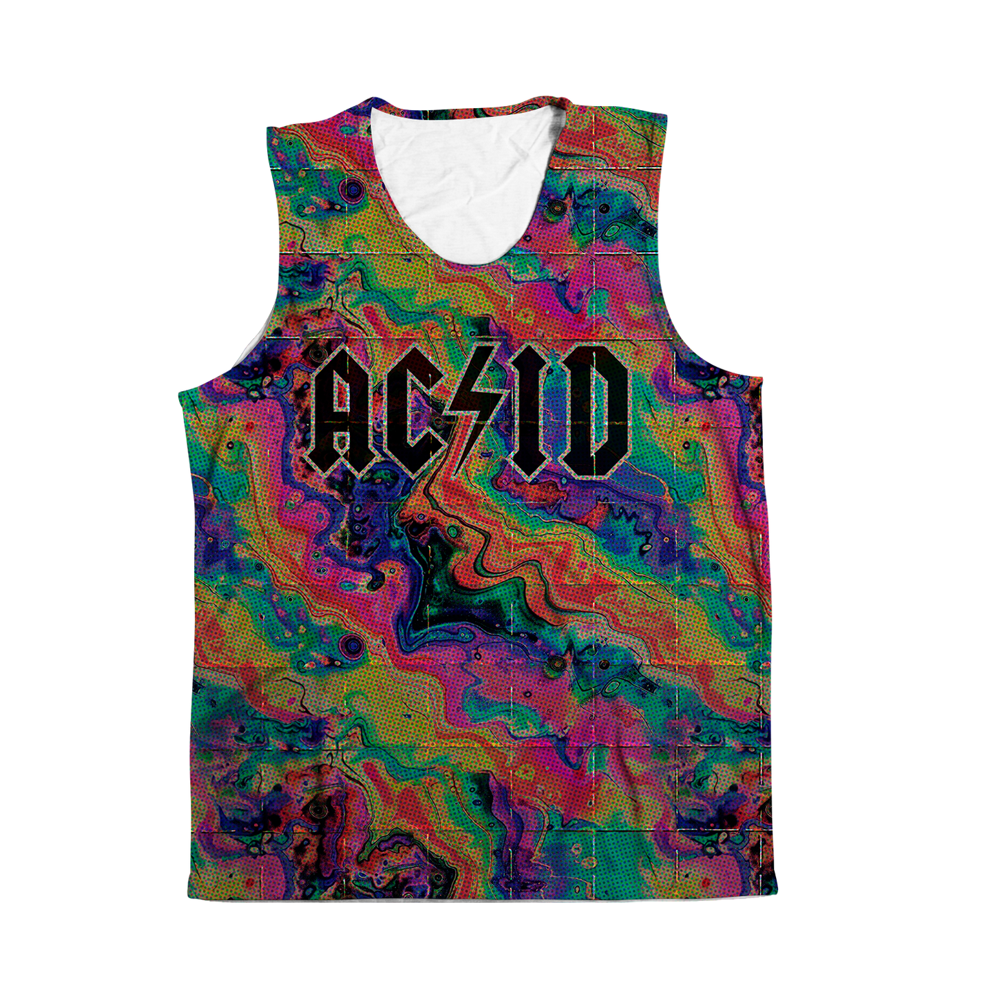 Acid Melt All Over Print Sleeveless Tee