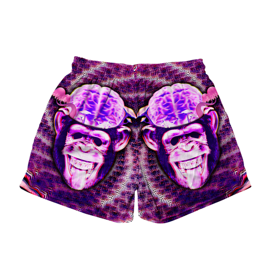 Ston~ Ape Brain All Over Print Men's Mesh Shorts