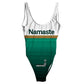 Namaste All-Over Print High Waist Swimsuit