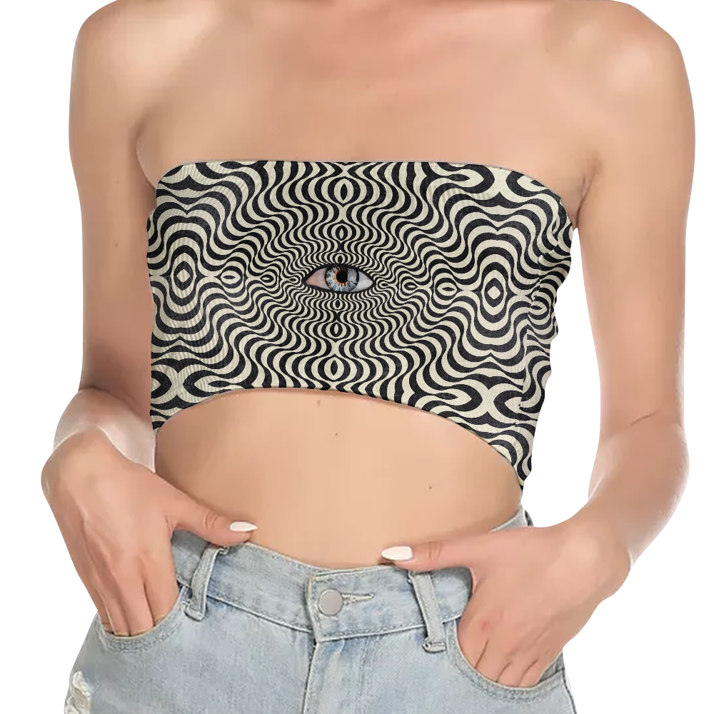 Hypnotic Eye All Over Print Women's Tube Top