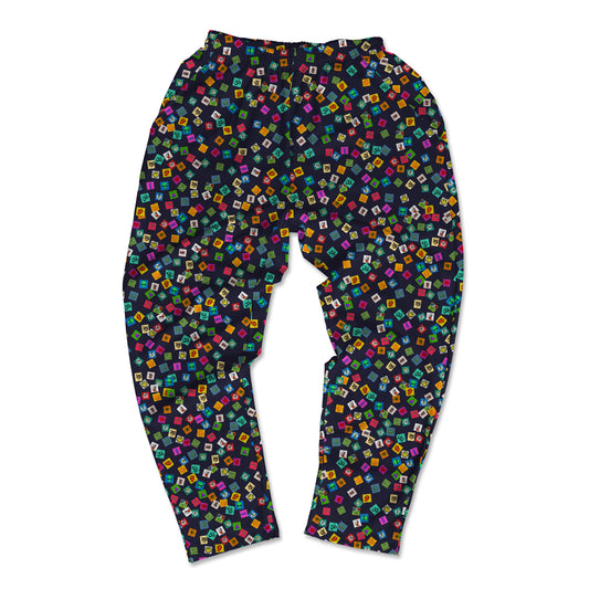 Tabs All Over Print Muscle Pants