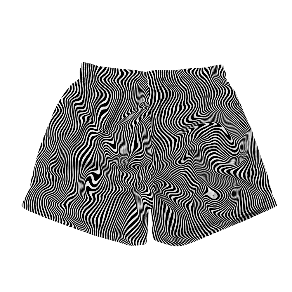 Trippy Wave All Over Print Men's Mesh Shorts