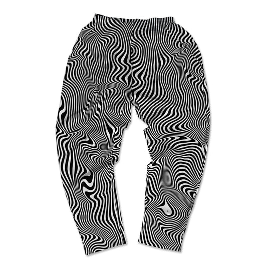 Trippy Wave All Over Print Muscle Pants