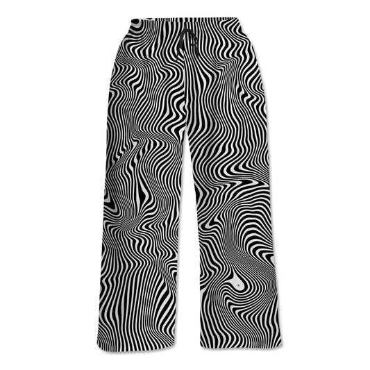 Trippy Wave Wide Leg Lounge Pants