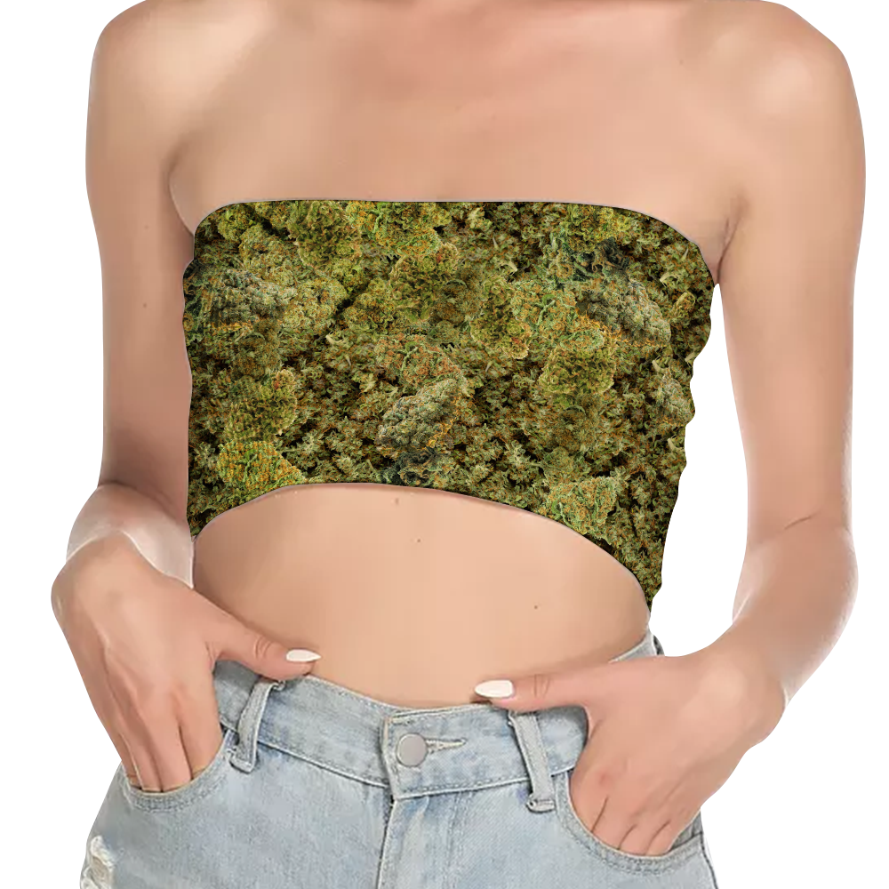 Cann~ Is My Friend All Over Print Women's Tube Top