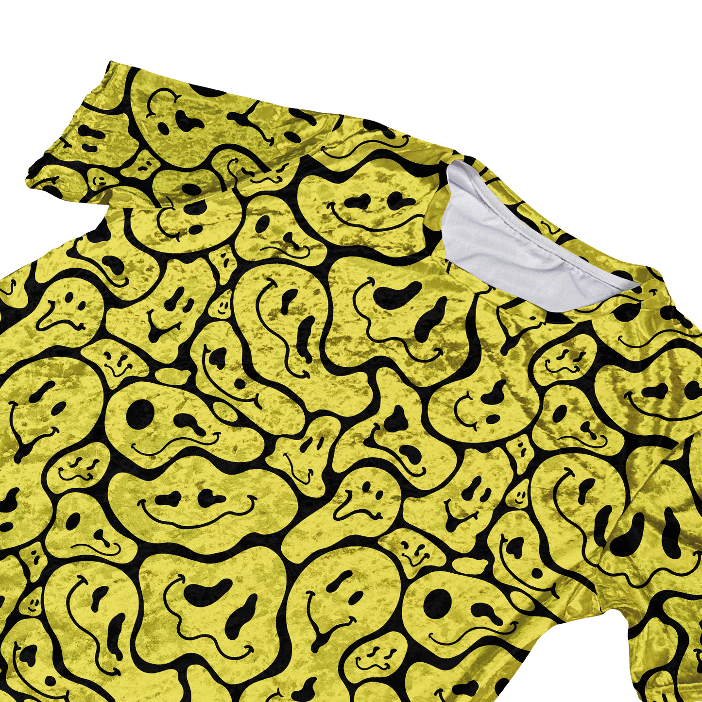 Trippy Smiley Faces Velvet Unisex Tee