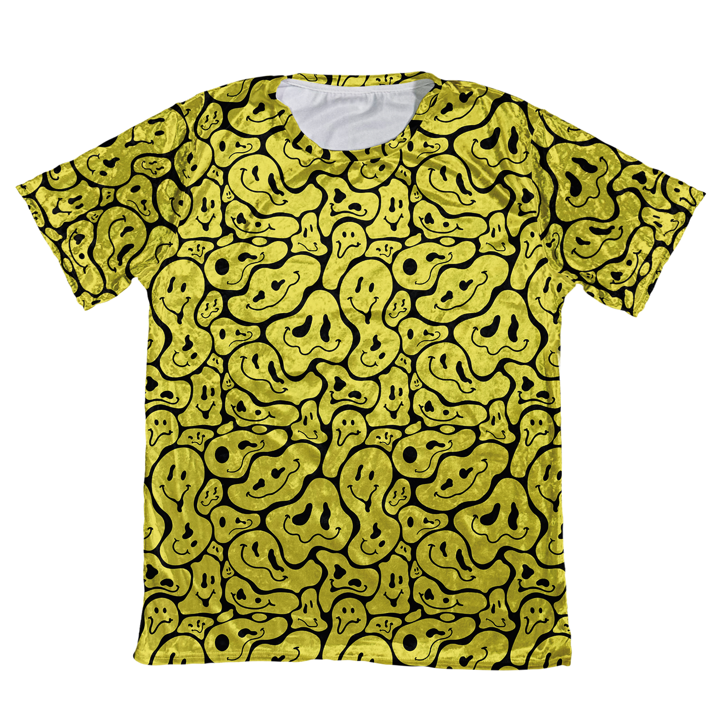 Trippy Smiley Faces Velvet Unisex Tee