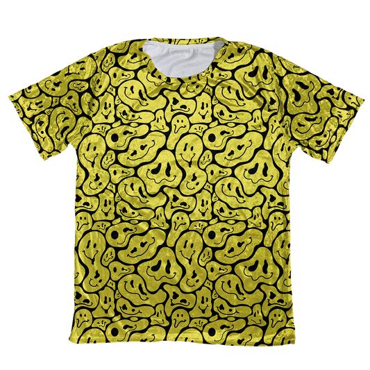 Trippy Smiley Faces Velvet Unisex Tee