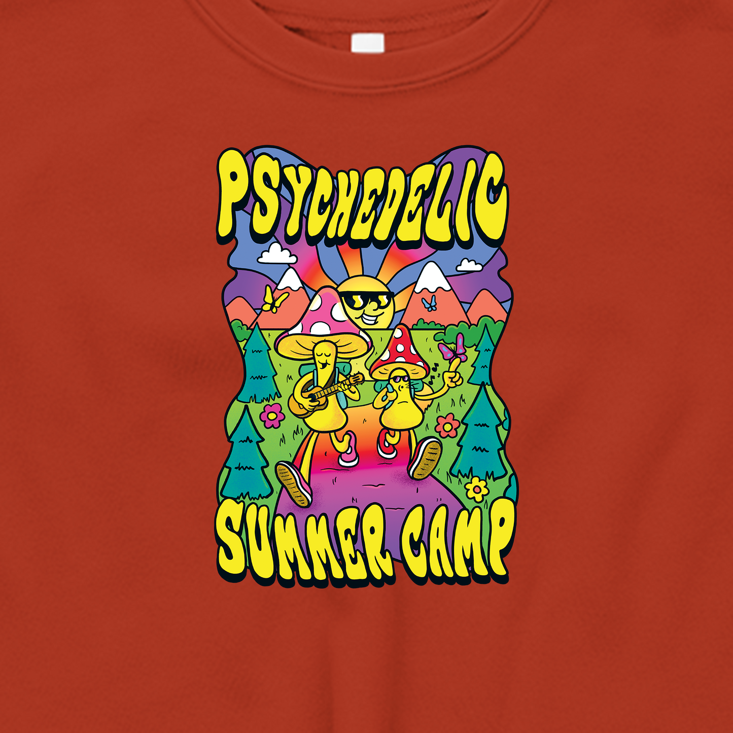 Psi~ Summer Camp Graphic Crop Sweatshirt