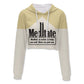 Meditate All Over Print Crop Hoodie