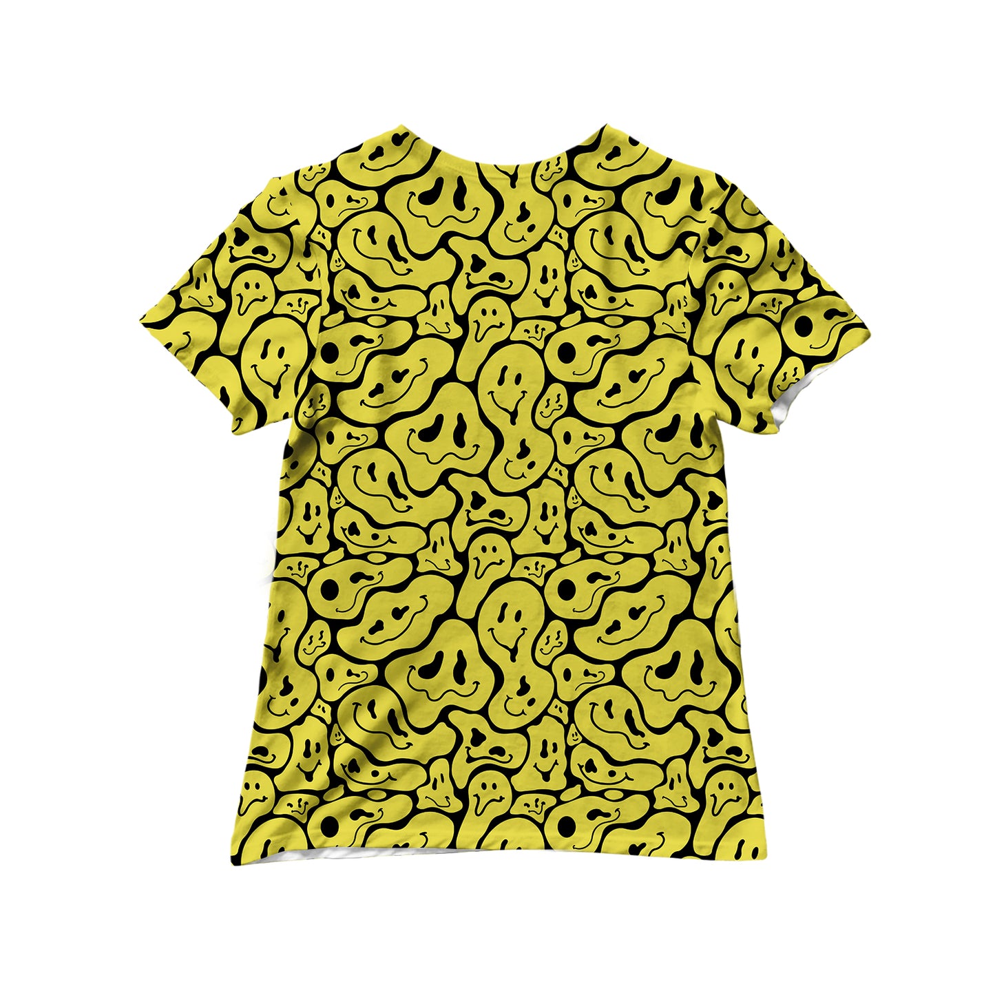 Trippy Smiley Faces All Over Print Women's Tee