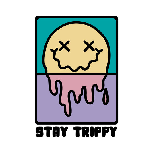 Stay Trippy Graphic Crop Sweatshirt
