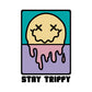 Stay Trippy Graphic Crop Hoodie