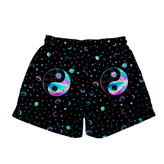 Yinyang Galaxy All Over Print Men's Mesh Shorts