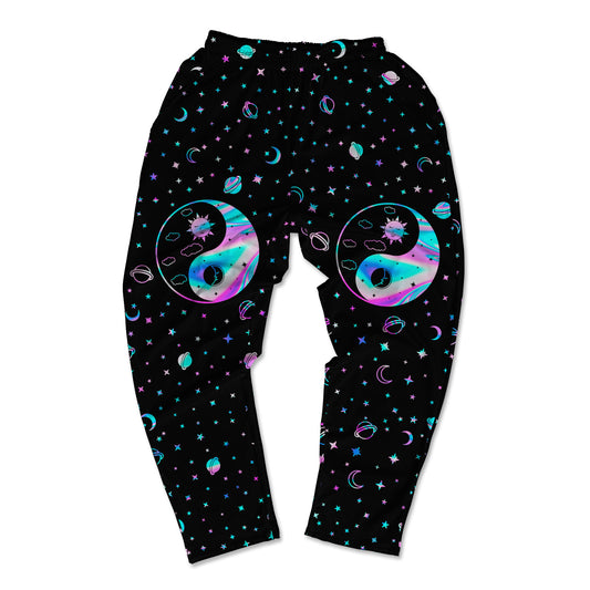 Yinyang Galaxy Allover Print Muscle Pants